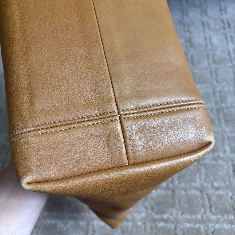 Coach Vintage Soho Waverly Tote Purse 4133 Tan Leather Classic 90s Mini Clean - Picture 5 of 14